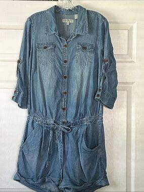 Stetson Light Wash Denim Romper